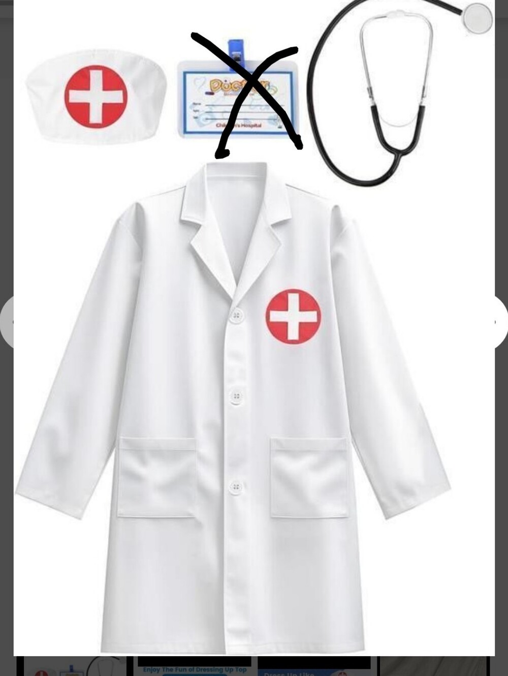 Kids 3 Piece Doctor Costume